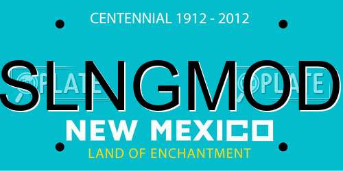 SLNGMOD New Mexico License Plate