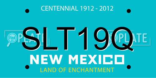 SLT19Q New Mexico License Plate