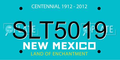 SLT5019 New Mexico License Plate