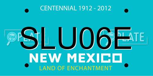 SLU06E New Mexico License Plate
