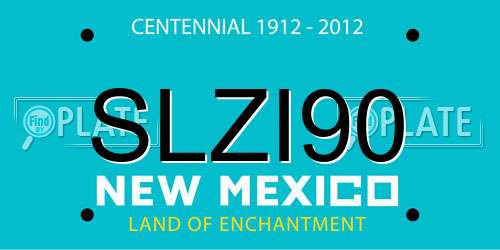 SLZI90 New Mexico License Plate
