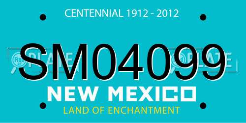SM04099 New Mexico License Plate