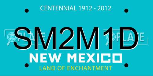 SM2M1D New Mexico License Plate