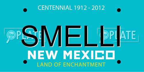 SMELLI New Mexico License Plate