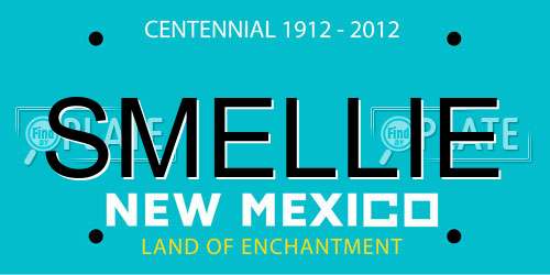SMELLIE New Mexico License Plate