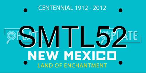 SMTL52 New Mexico License Plate