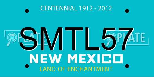 SMTL57 New Mexico License Plate