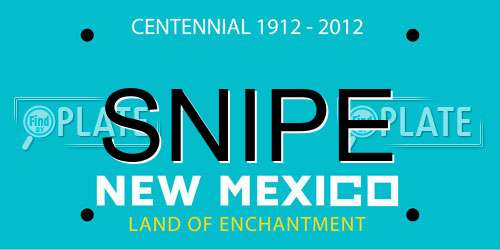 SNIPE New Mexico License Plate
