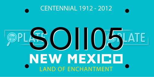 SOII05 New Mexico License Plate