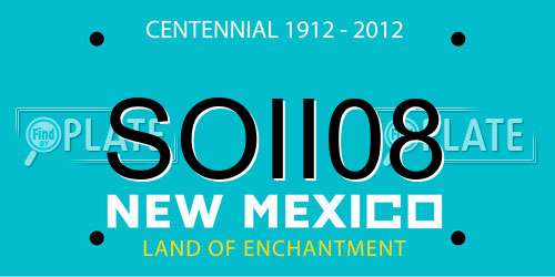 SOII08 New Mexico License Plate
