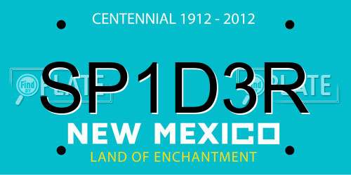 SP1D3R New Mexico License Plate