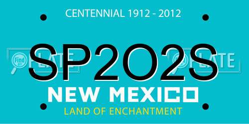 SP2O2S New Mexico License Plate
