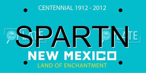 SPARTN New Mexico License Plate