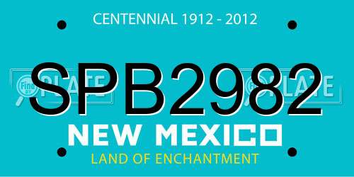 SPB2982 New Mexico License Plate