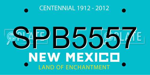 SPB5557 New Mexico License Plate