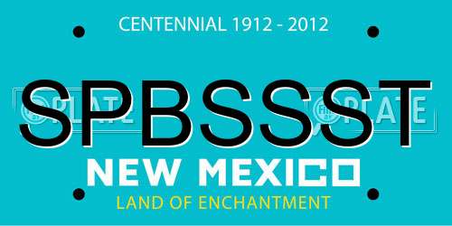 SPBSSST New Mexico License Plate
