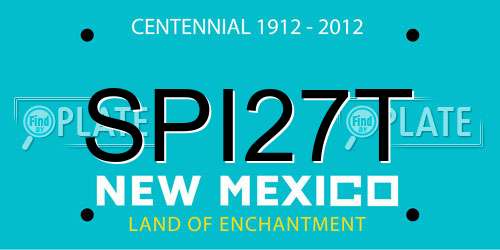 SPI27T New Mexico License Plate