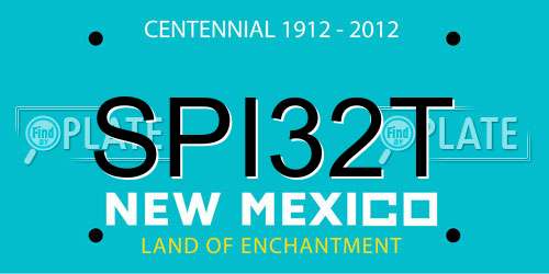 SPI32T New Mexico License Plate