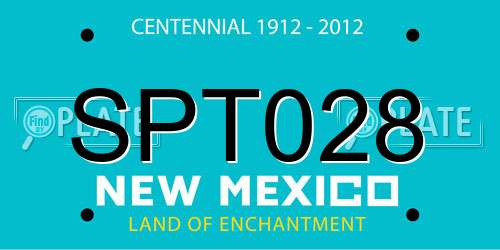 SPT028 New Mexico License Plate
