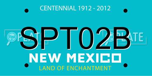 SPT02B New Mexico License Plate