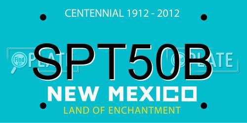 SPT50B New Mexico License Plate