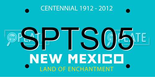 SPTS05 New Mexico License Plate
