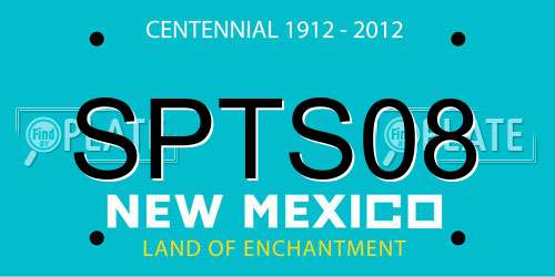 SPTS08 New Mexico License Plate