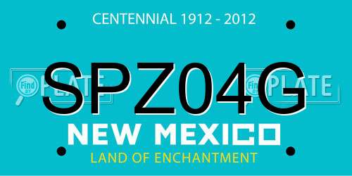SPZ04G New Mexico License Plate