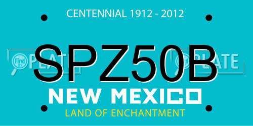 SPZ50B New Mexico License Plate