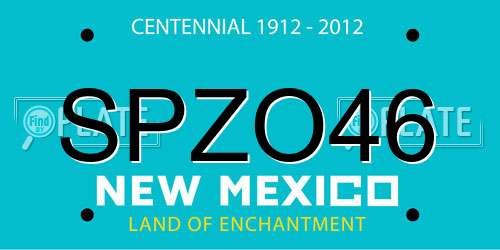 SPZO46 New Mexico License Plate
