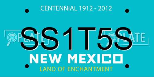 SS1T5S New Mexico License Plate