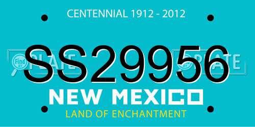 SS29956 New Mexico License Plate