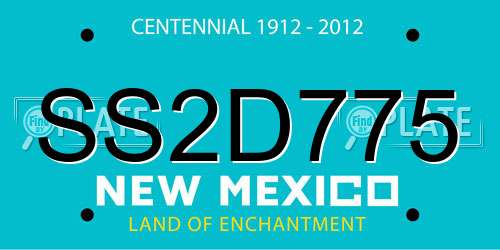 SS2D775 New Mexico License Plate