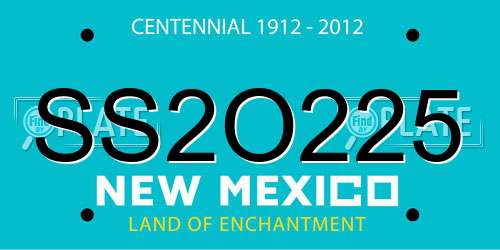 SS2O225 New Mexico License Plate