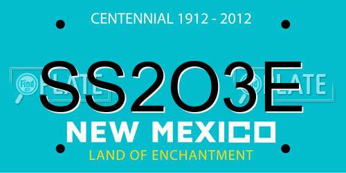 SS2O3E New Mexico License Plate