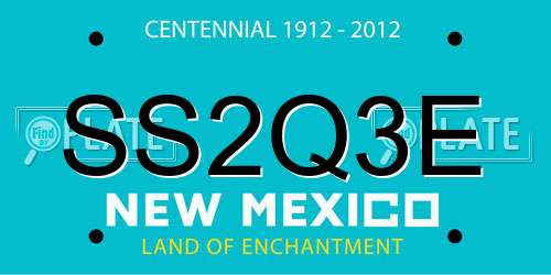 SS2Q3E New Mexico License Plate