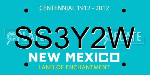 SS3Y2W New Mexico License Plate