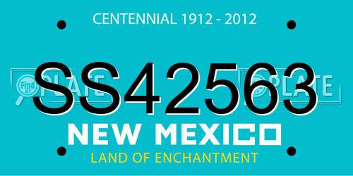 SS42563 New Mexico License Plate