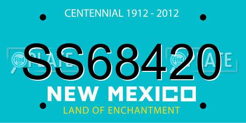 SS68420 New Mexico License Plate