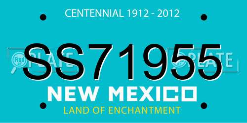 SS71955 New Mexico License Plate