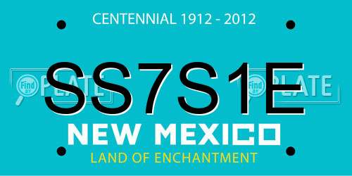SS7S1E New Mexico License Plate