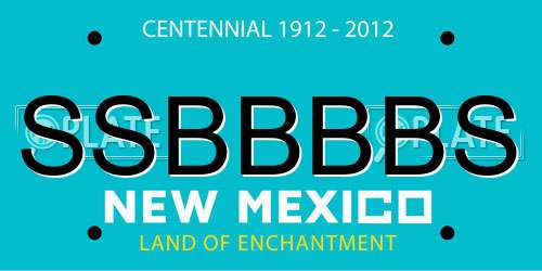 SSBBBBS New Mexico License Plate