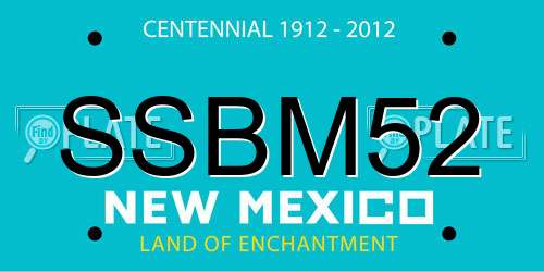 SSBM52 New Mexico License Plate