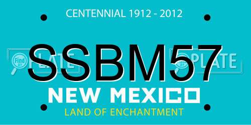 SSBM57 New Mexico License Plate