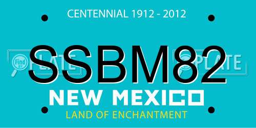 SSBM82 New Mexico License Plate