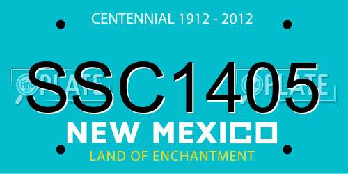 SSC1405 New Mexico License Plate