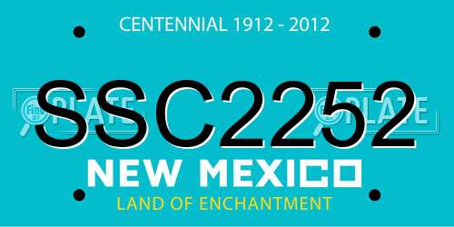 SSC2252 New Mexico License Plate