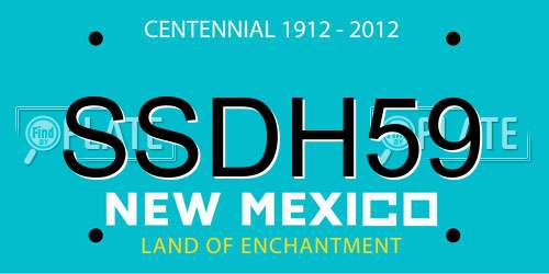 SSDH59 New Mexico License Plate