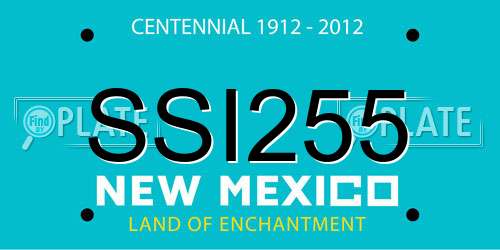 SSI255 New Mexico License Plate