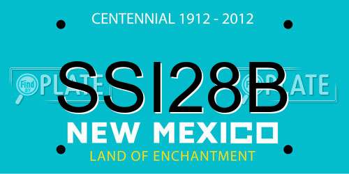 SSI28B New Mexico License Plate
